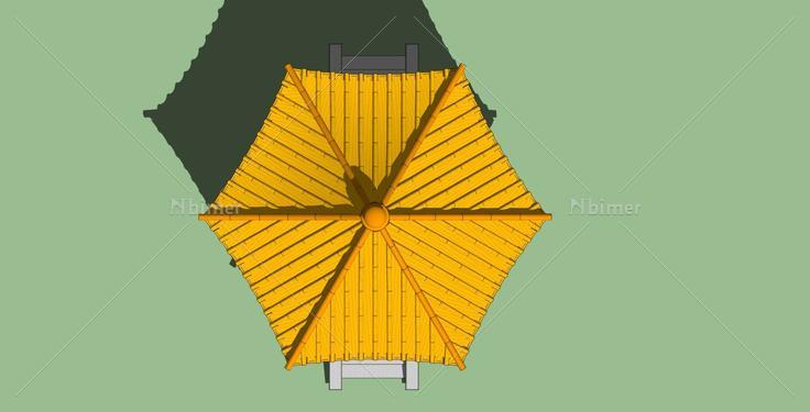 六角亭(34731)su模型下载