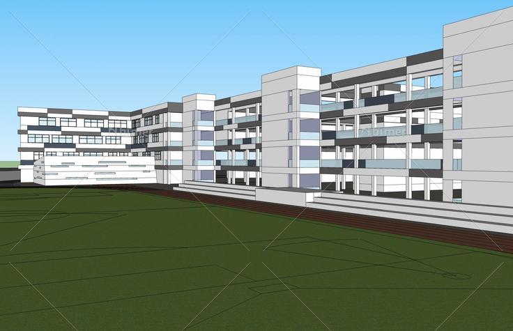 学校--小学(43450)su模型下载