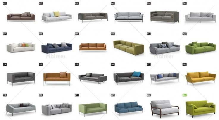 NEW!-分享某知名品牌沙发床精致SketchUp模型合集
