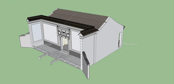 中式景观小建筑(32715)su模型下载