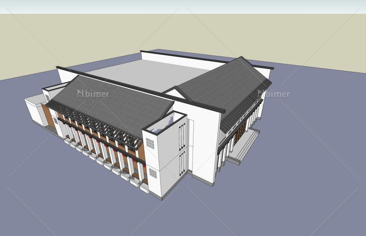 中式会所(50559)su模型下载