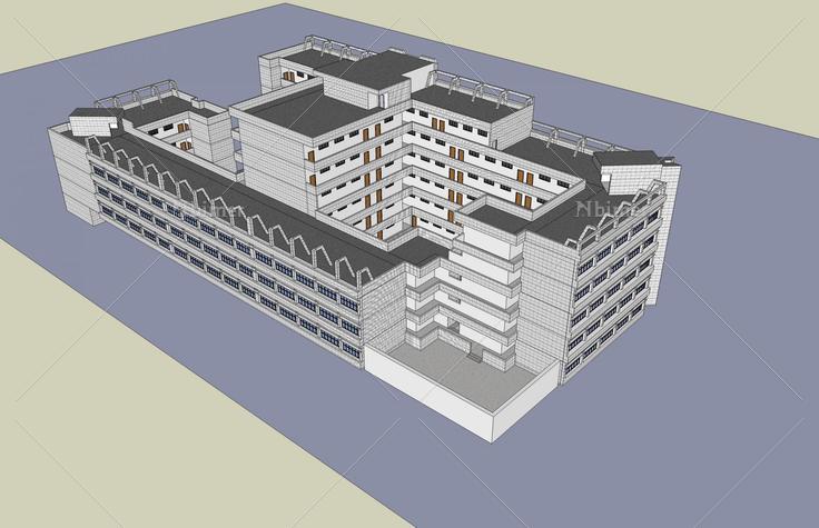 实验楼(51331)su模型下载