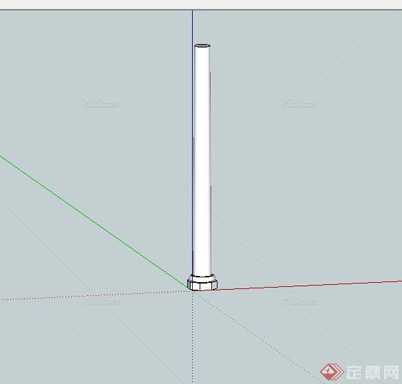 某现代景观柱设计SU模型素材