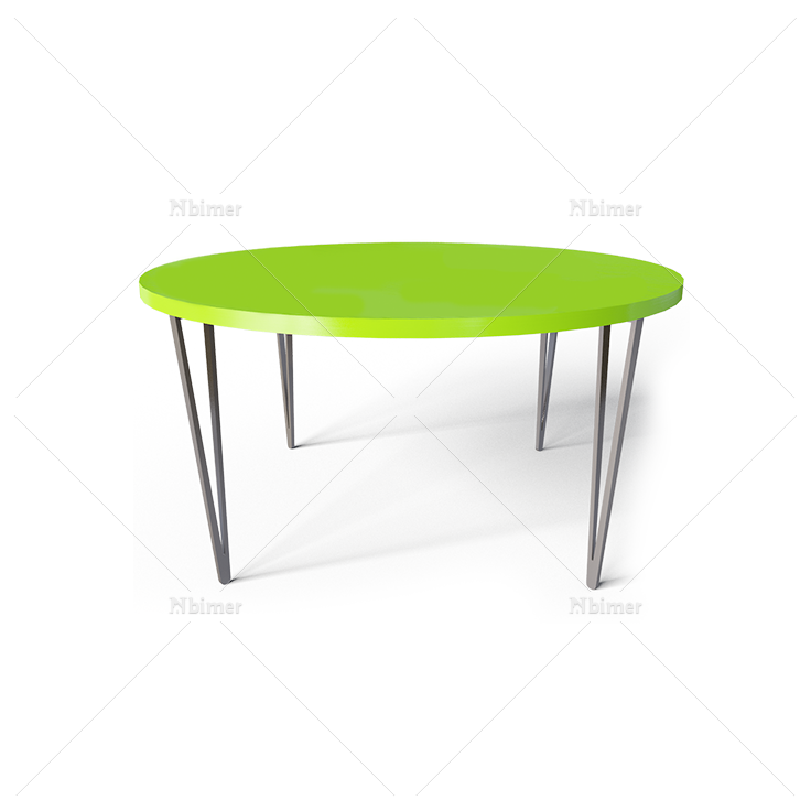 绿色圆桌