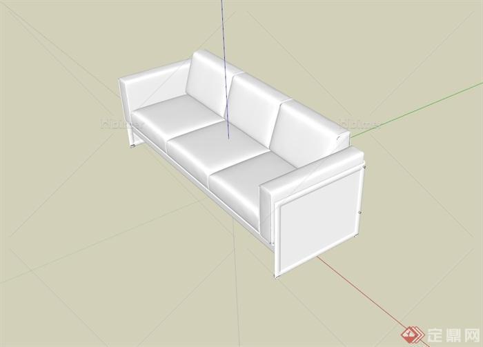 现代室内空间沙发设计su模型[原创]