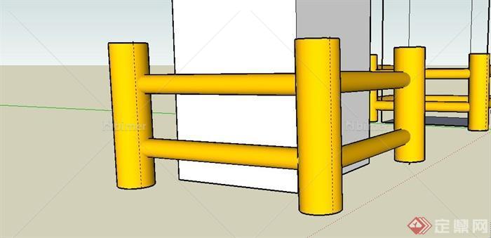 园林景观节点围挡设计SU模型