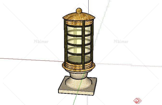 装饰墙头灯SketchUp(SU)3D模型