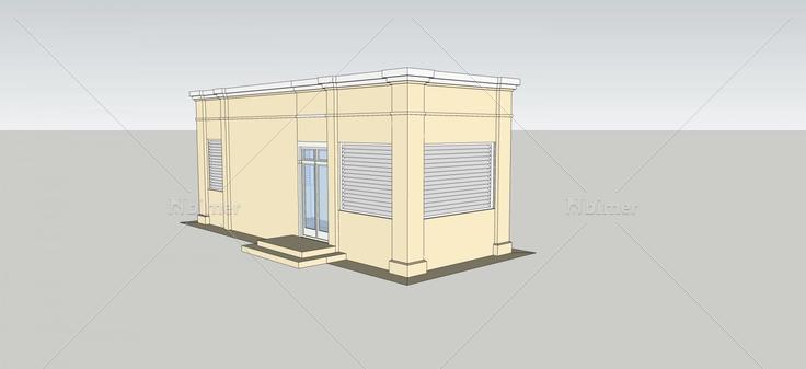 古典风格保安室(45606)su模型下载