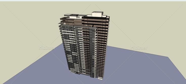 现代高层公寓(76304)su模型下载