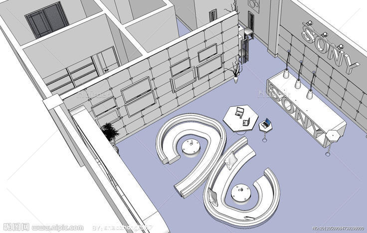 sony展示间设计图片