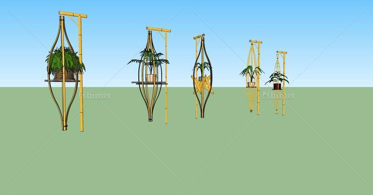 盆栽构架(71193)su模型下载