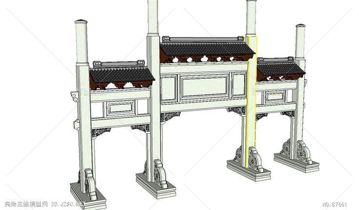 古建大门牌坊2