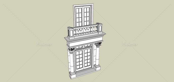 建筑构件-大门(78837)su模型下载