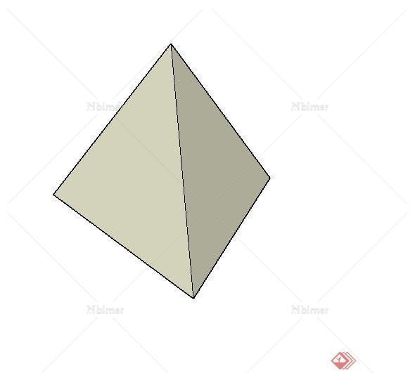 一个三角五金构件设计SU模型