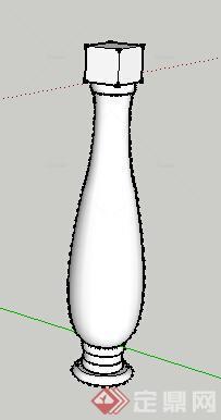 花瓶形阳台栏杆su 模型参考