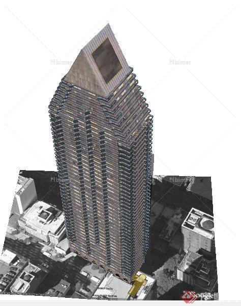 某现代办公大厦建筑设计SU模型
