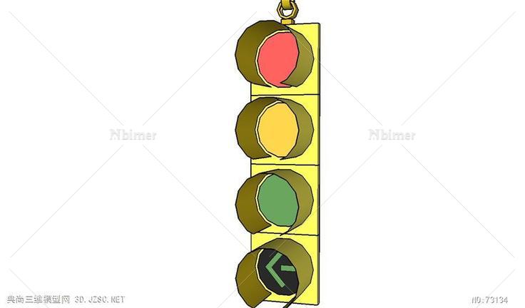 电线杆电话庭TrafficSignalStoplight4lights8in