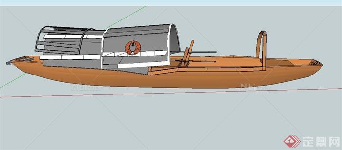 古典中式船舶设计su模型