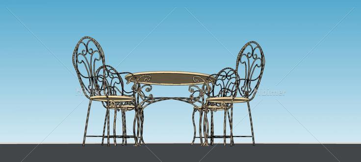 露天座椅(81146)su模型下载