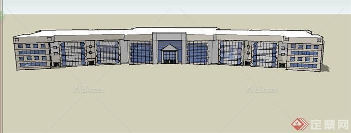 某现代Y型邦建筑设计SU模型