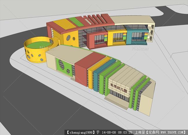 长乐幼儿园建筑规划设计方案su模型