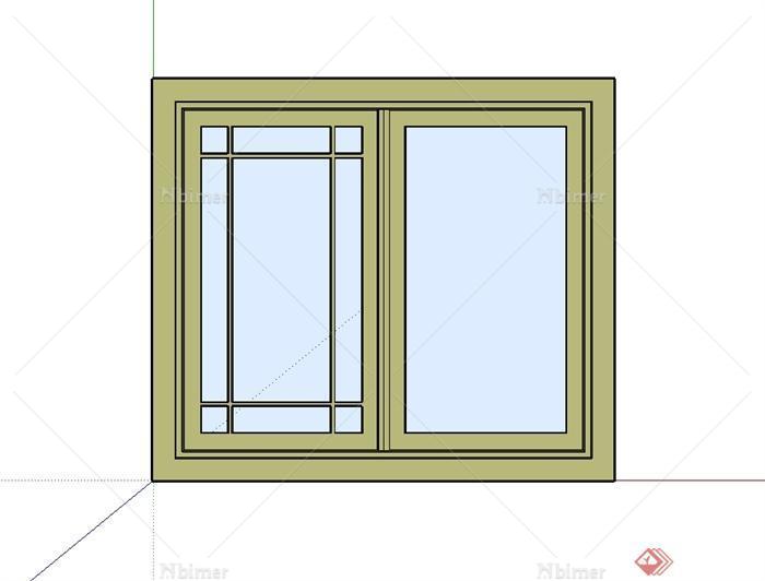 某现代风格独特门窗设计su模型[原创]
