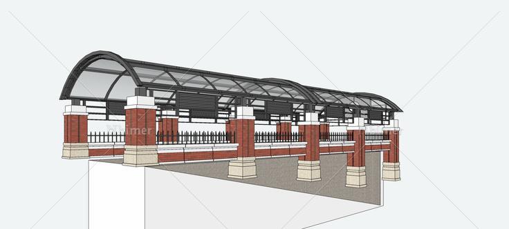 地下车库出入口(74815)su模型下载