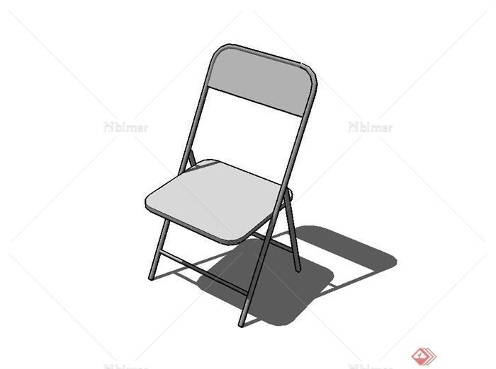 某现代折叠椅子设计su模型[原创]