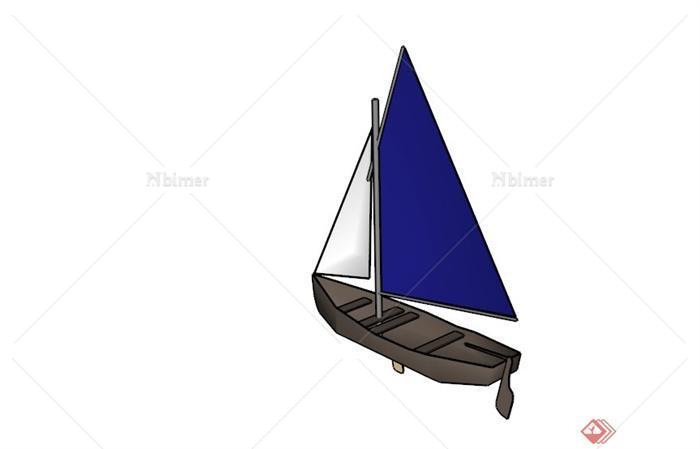 某现代帆船设计SU模型