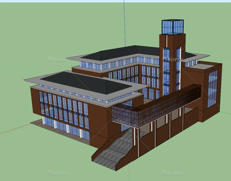 办公楼图片建筑免费下载_格式:skp_大小:1024X80