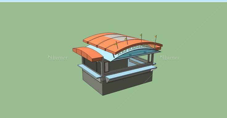 欧式风格门卫亭(79265)su模型下载