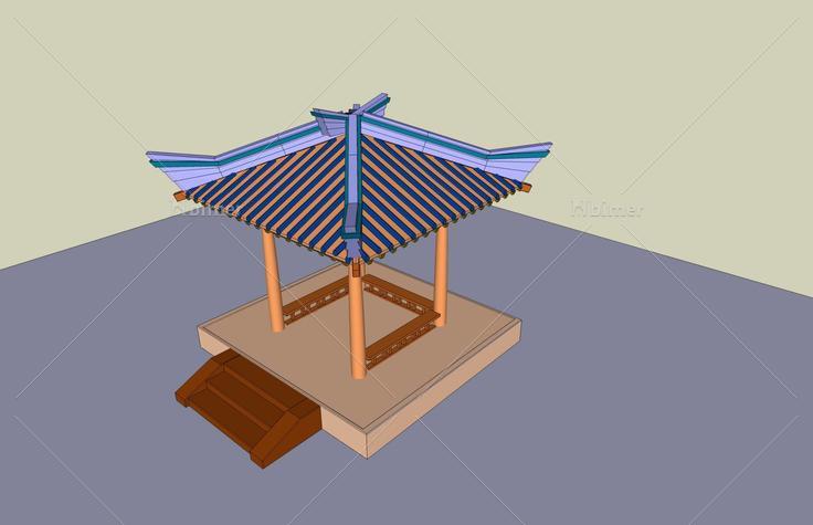 四角亭(43968)su模型下载