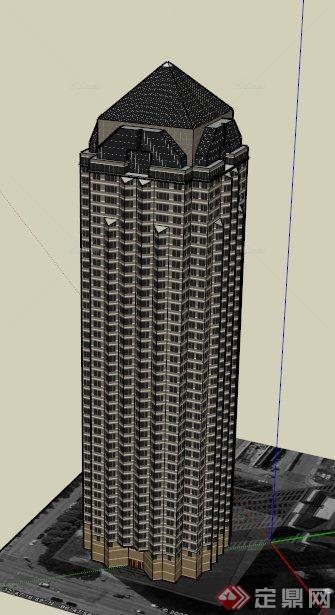 某公司大厦建筑设计SU模型