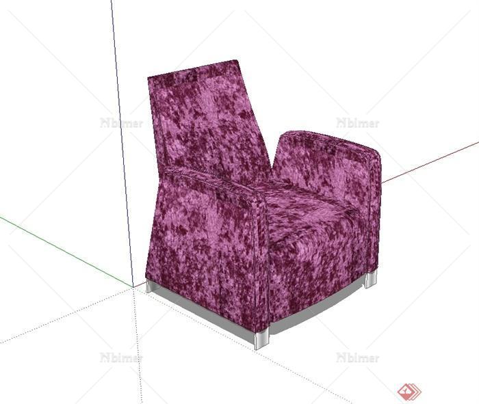 现代风格独特详细沙发椅子设计SU模型[原创]