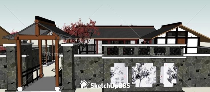 汉庭别院设计方案带SketchUp模型下分享