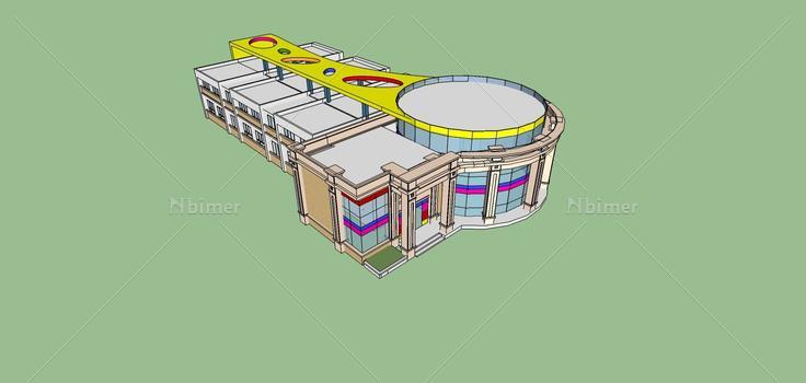 现代风格幼儿园(75166)su模型下载