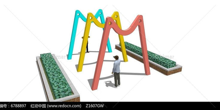 M造型门雕塑小品