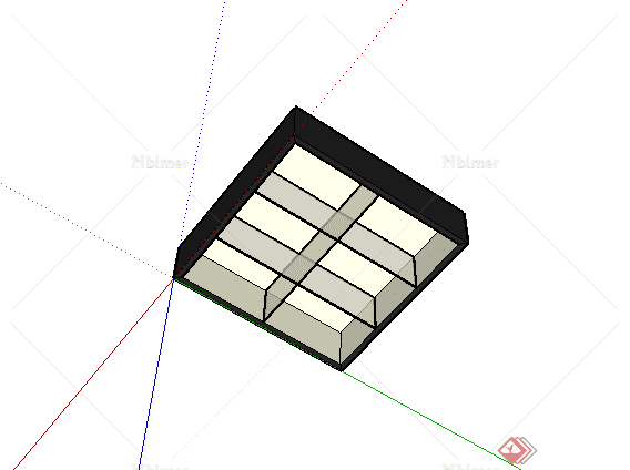 某现代风格室内灯饰顶灯设计SU模型