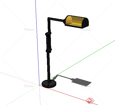 某现代风格室内台灯照明灯设计SU模型