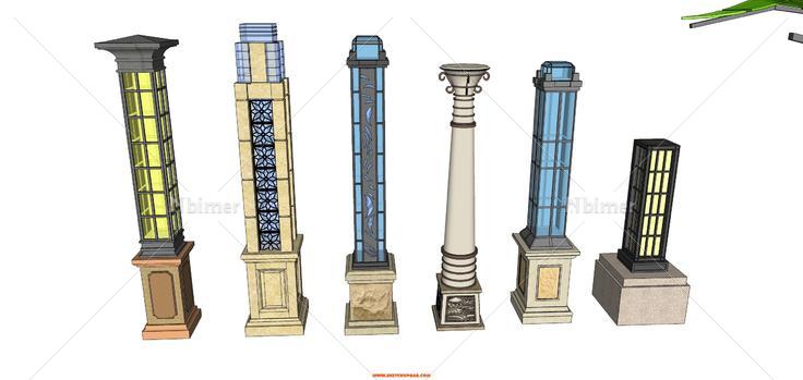 分享一些自己收集整理景观灯柱 欧式 中式 现代风