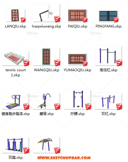 一些sketchup模型