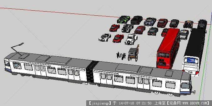 各种车辆的草图大师模型