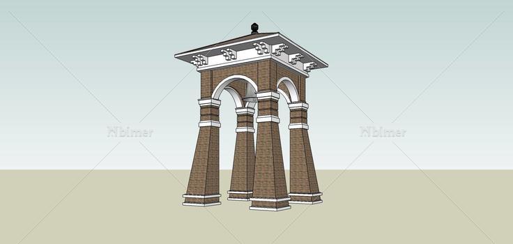 景观-门卫亭(78909)su模型下载