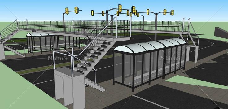 道路天桥(40252)su模型下载