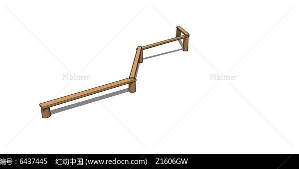 平衡木运动器材模型