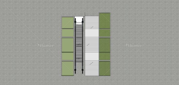 建筑构件-电扶梯(77083)su模型下载