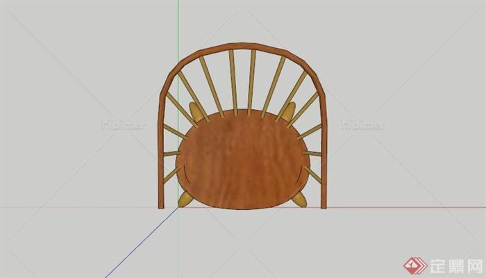镂空网状椅子设计SU模型