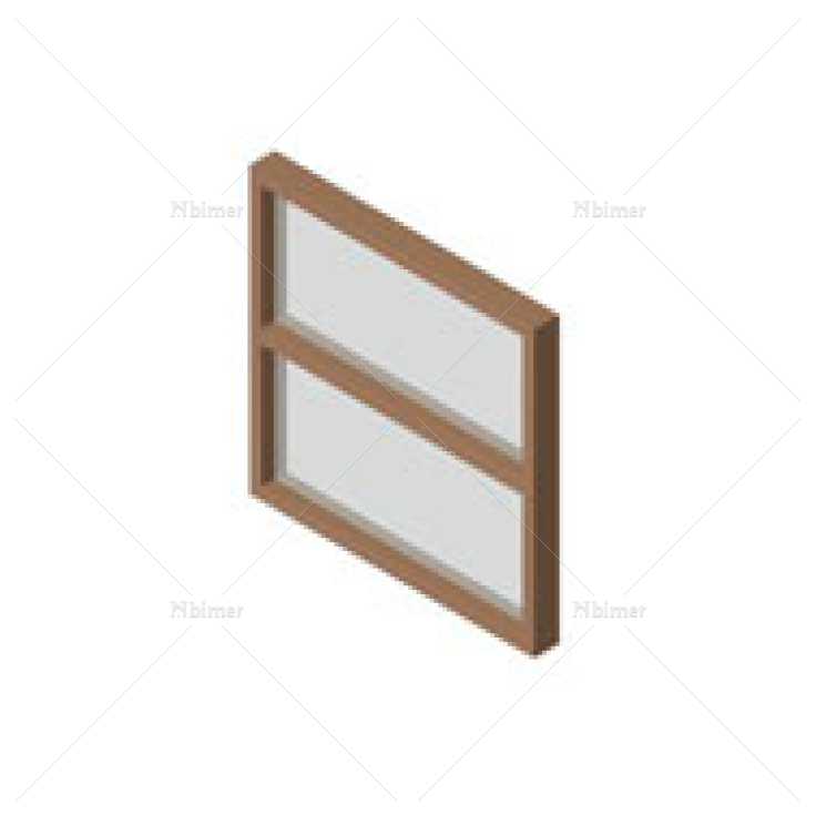 木质矩形窗