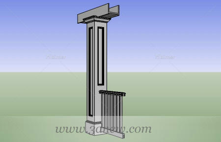 柱子sketchup模型免费下载