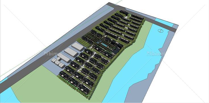 某欧式住宅小区总体规划及单体设计